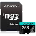 thumbnail image 1 of Memoria Micro SDXC Adata  256GB ADATA Premier PRO Clase 10 Juegos A2 Video 4K V30 AUSDX256GUI3V30SA2-RA1, 1 of 3