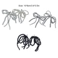 thumbnail image 3 of Guardurnaity 2 piezas de adornos para zapatos con lazo de perlas, perlas de imitación de ABS blanco, lazo, clip de encaje, cadena decorativa Accesorios de calzado A, 3 of 5