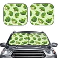thumbnail image 2 of Yiaed Broccoli 3 Print Car Front Windshield Sun Shade,Foldable Anti-UV Car Sunshade for Front Window for Most Vehicles-Large, 2 of 5