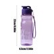 thumbnail image 3 of Botella de agua de gran capacidad de 550 ml con asa - tapa abatible a prueba de fugas, portátil para deportes y acampada, vaso de plástico de 18,6 oz en negro, azul, rojo, verde, 3 of 6
