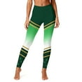 thumbnail image 6 of St.Patrick's Day Leggings for Women Green Graphic Printed Comfy Stretchy Casual Tights Sports Fitness Yoga Pants (M, Green), 6 of 9