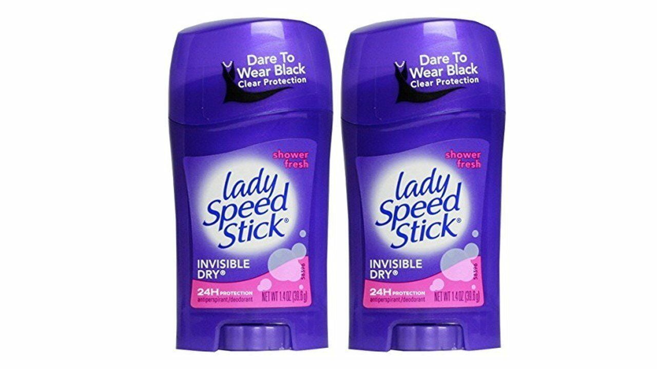 Lady Speed Stick Deodorant 1.4 Ounce Shower Fresh 41ml 2 Pack