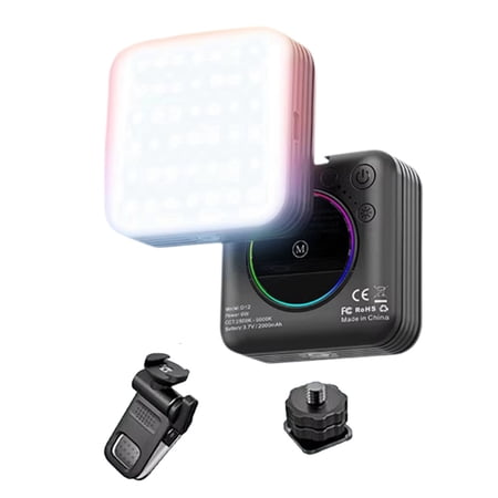 MiniPocket RGB Fill Light Portable Photography LED Video Light for Mobile Phone Selfie Live for Camera Laptop RGB Lamp B