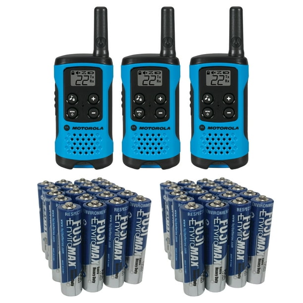 Motorola T100TP 16Mile Talkabout T100 2Way Radios Triple Pack with a