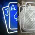 thumbnail image 4 of Playing Cards Neon Signs 15.8"x 11.8" Led Sign Gamer Neon Light USB Powered Switch Light up Sign Wall Neon Sign for Wall Decor Bedroom Bar Shop Hotel Christmas Birthday Party, 4 of 6