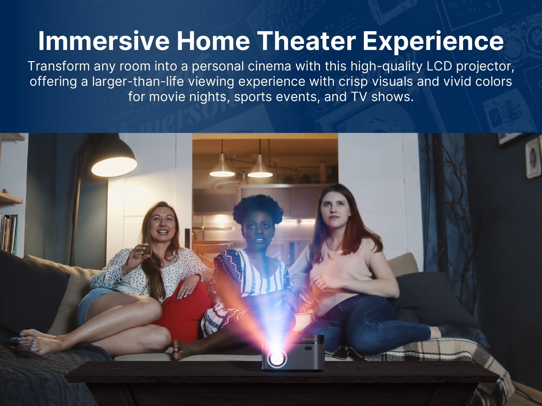 Emerson EVP-2502 120-Inch Home Theater LCD Projector with Built-In DVD Player