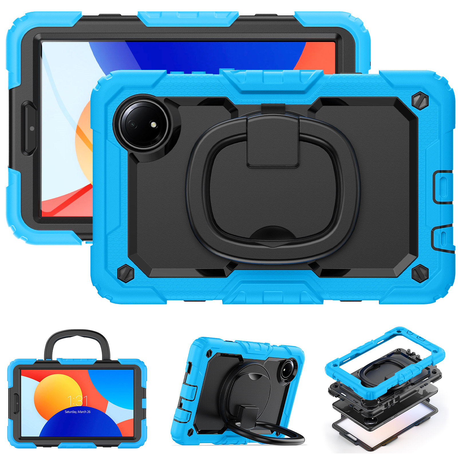 for Xiaomi Redmi Pad SE 8.7 inch 2024, 360 Rotating Shockproof