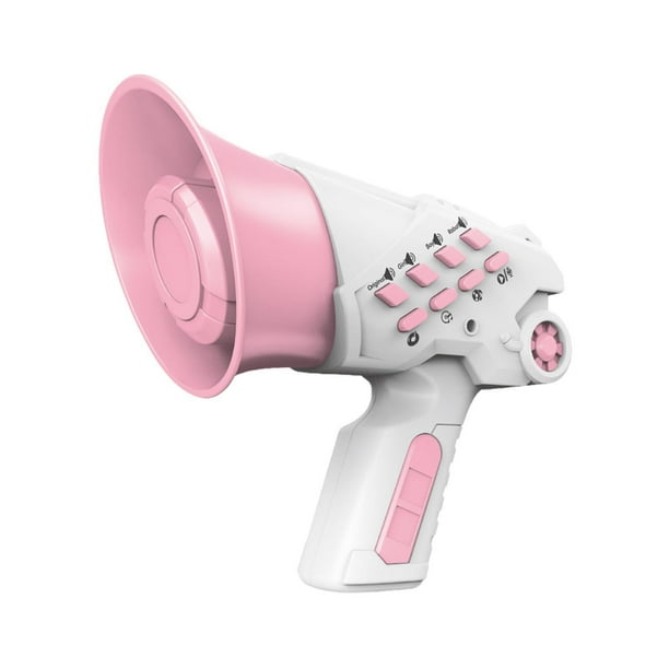 Juguete Cambiador, Regalo de Cumpleaños, Juguete Interactivo, Mini Amplificador Portátil, Juguete Educativo, 4 Modos de Voz, Juguete para Niños Y Niña Rosa