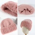 thumbnail image 3 of YooGuoGuo Knit Cuffed Beanie Hat for Women Plush Skull Cap Chunky Soft Stretch Winter Warm Crochet Hats Fuzzy Ski Cap, 3 of 4