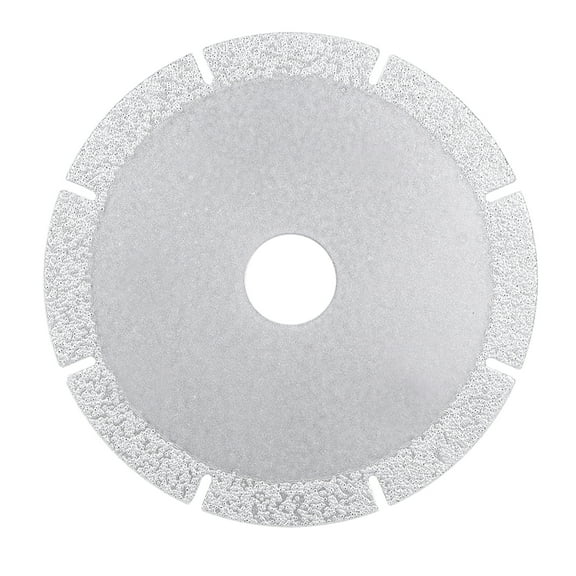 Uxcell 4.5" Diamond Cutting Wheels Grinding Disc with Cuts for Stone Ceramics Glass 46Grits Silver Tone