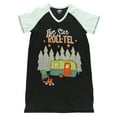 thumbnail image 3 of LazyOne Women's Nightgown, Funny V-Neck Sleep Shirt for Women (Five Star Roll-tel, L/XL), 3 of 7