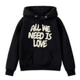 thumbnail image 3 of Valentine's Day Hoodies for Teen Girl Hoodies Love Print Oversized Hoodie Long Sleeves Cute Loose Pullover Cute Clothes Girls Tops Size 3T, 3 of 5