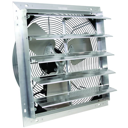 VES 12 Inch Shutter Exhaust Fan, Box Fan, with 9 Foot Cord 3 Speed for Indoor or Outdoor