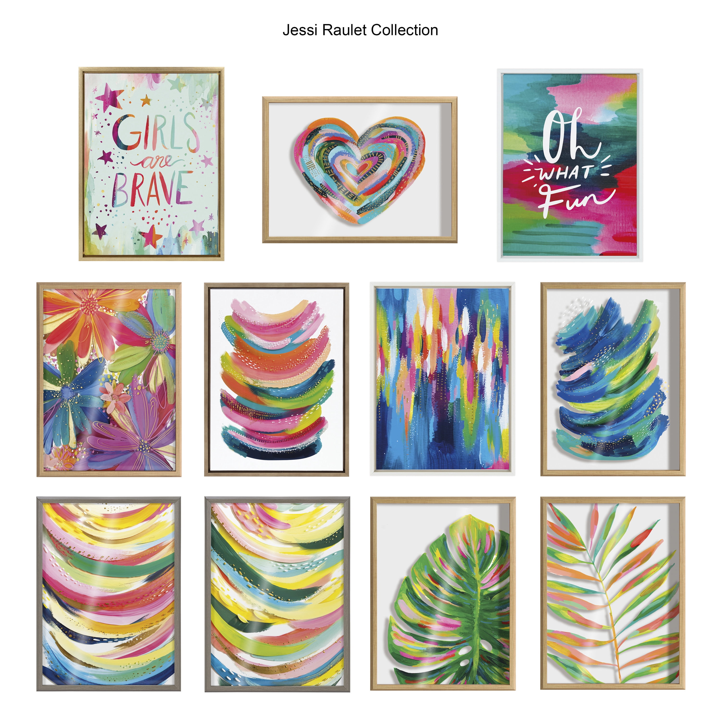 Blake Brushstroke 117 18 in x 24 in Framed Painting Art Prints, by Kate and Laurel