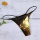 thumbnail image 4 of Gibobby Tangas de sexy mujer Braguitas estampadas sexy informales de vacaciones diarias para mujer(Oro Rosa,M), 4 of 5