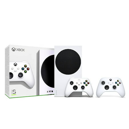 Xbox Series S 512GB SSD Console w/ Wireless Controller + Extra Xbox Wireless Controller Robot White
