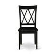 thumbnail image 3 of East West Furniture Clarksville 11" Wood Dining Chairs in Black (Set of 2), 3 of 3