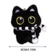 thumbnail image 3 of Llavero colgante de muñeco de peluche blanco de ojos grandes y chirriantes | Adorable llavero de peluche de terciopelo suave con sonrisa bordada, 3 of 6