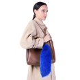 thumbnail image 4 of Colgante de piel de zorro de gran tamaño, cola de zorro azul plateada, accesorios de piel auténtica, adornos para bolsos de mujer, llavero de coche, 4 of 5