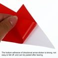 thumbnail image 4 of Unique Bargains Directional Arrow Sticker, 12' PVC Arrow Removable Adhesive Decals for Wall Floor Marking, Red, 24Pack, 4 of 6