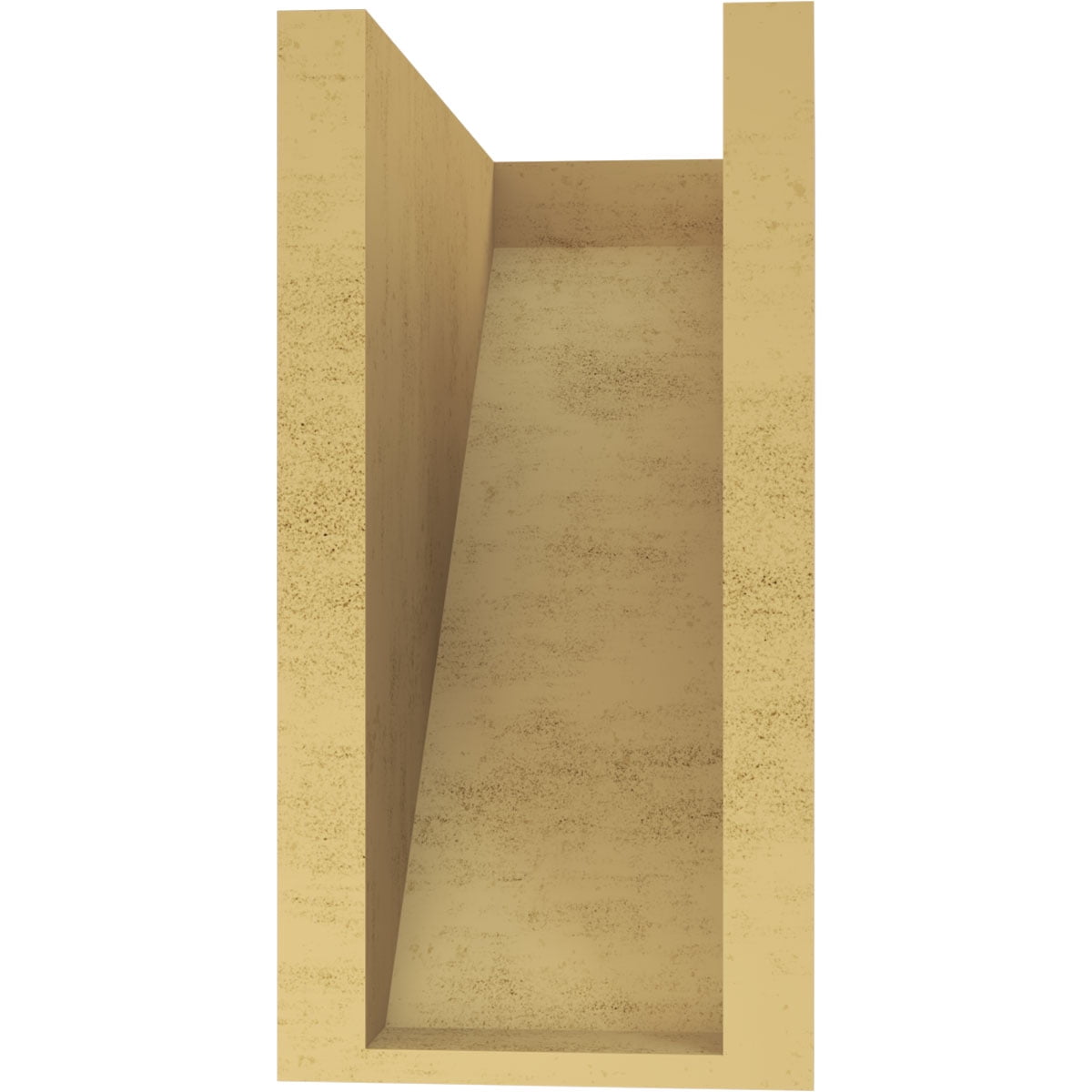6"W x 12"D x 12"H Classic Concord Rough Cedar Woodgrain TimberThane Corbel, Primed Tan
