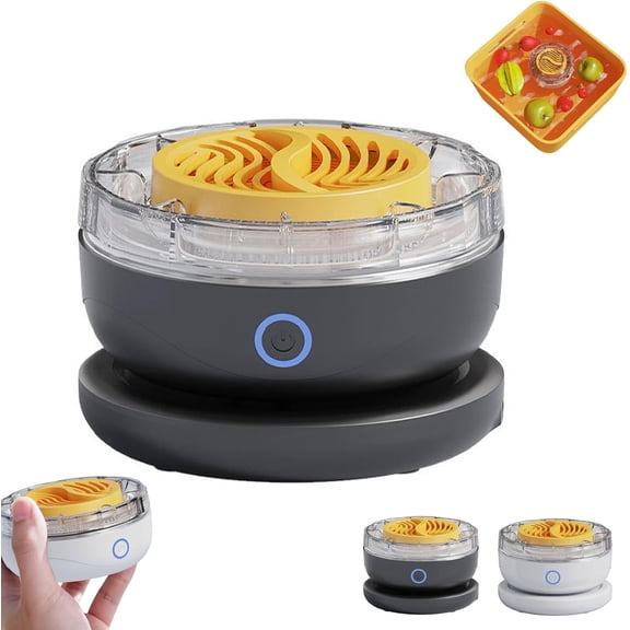 Multifunctional Wireless Portable Food Cleaner & Purifier with Waterproof Design, 2026 New Fruit and Vegetable Purifier Cleaning Machine, for Cleaning Fruits, Vegetables and Meat (Black)（XX）