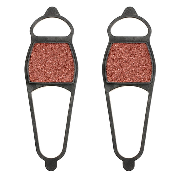 FELTECHELECTR Ice Cleat Spikes Crampons Shoes Cover Rubber 2 Pairs 10.4x3.3x0.2in