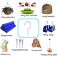 thumbnail image 6 of 20Pcs  Silver Metal Cup Hooks Round End Ceiling Wall Hooks for Hanging Plants, Lights, Curtains, Kitchen Towels,2.8 inches, 6 of 7