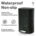 thumbnail image 7 of 13 Gallon/50 Liter Kitchen Trash Can ，Stainless steel trash can，Kitchen Trash Can with Lid ，Stainless Steel Fingerprint-proof Brushed Rectangular Step-on Trash Can Trash ，Odor Proof and Hygienic, 7 of 7