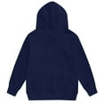 thumbnail image 3 of Wutalume Men's and Women's 2-Piece Hooded Sweatsuit Set, Solid Color Fleece Lined Top and Pants with Pockets,Navy 2XL, 3 of 3