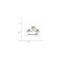 thumbnail image 2 of 14k White Gold Ladies Claddagh Ring, 2 of 2