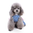 thumbnail image 4 of YUEHAO Dog Skirts for Small Dogs Girl Cute Pet Print Bow Skirt Breathable Summer Sleeveless Shirt Comfortable Dog Shirt Breathable Dog Pet Dog Clothes (Blue, XS), 4 of 9