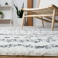 thumbnail image 4 of SAFAVIEH Parma Blanche Geometric Shag Area Rug, Ivory/Charcoal, 6'7" x 6'7" Square, 4 of 8