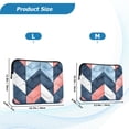 thumbnail image 4 of FORMRS 13-13.3 inch Laptop Sleeve Case Soft Carrying Quilted Computer Bag Cover, Blue Geometric, 4 of 7