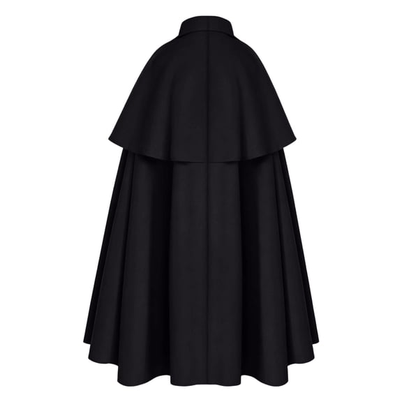 Men'S Medieval Renaissance Cape Cloak Costume For Halloween Party Cosplay Role Play Masquerade Themed Event Costume Accessory Flowing Long Robe Outfit