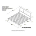 thumbnail image 7 of Homestock Eclectic Exclusivity King Platform Bed With Open Footboard And Turbo Charger In Walnut, 7 of 7