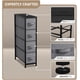 thumbnail image 3 of Cómoda estrecha Sorbus Storage Tower con marco de acero de 4 cajones, 3 of 8
