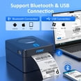 thumbnail image 2 of Bluetooth Thermal Shipping Label Printer（No WiFi Connection, 4X6 Label Printer for Shipping Packages, Support Windows, Mac, iOS, iPhone, Android, 2 of 8