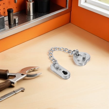 TABLZONE Stainless Steel Door Chain Lock, , Easy Installation, Security for Home and Apartment Doors