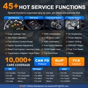 XTOOL Professional AI-Assisted Car Scanner, Bluetooth Bidirectional Scan Tool, Topology Mapping, ECU Cod-ing, PMI, FCA AutoAuth, 3 Years Free Update