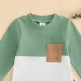 thumbnail image 5 of Splozh Newborn Baby Boy Clothes Infant Long Sleeve Romper Suspender Overalls Pants Set Fall Winter Outfits Baby Going Home Outfit Boy,Green,3-6 Months, 5 of 5