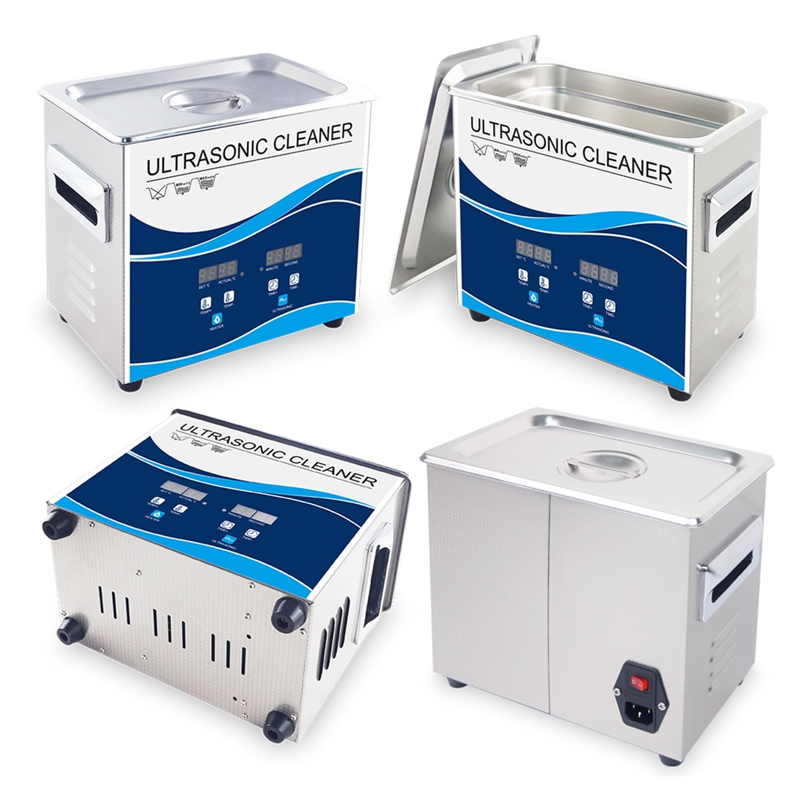 Factory Ultrasonic Cleaner 180W 3L Dental Use Manicure Tattoo Store Cleaning Device Injector Printer ,Strong Cleaning