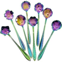 Dboo Rainbow Flower Coffee Mini Cutlery Set Spoon (8 Count)