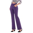 thumbnail image 1 of Innerwin Pantalons Taille Haute Femme Harem Course Jambes Larges Extensibles Violet m, 1 of 7
