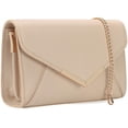 thumbnail image 1 of Bolso de mano DEXMAY para mujer, piel saffiano sintética, estilo nude, 1 of 7