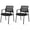 2 Pack Black, variant on GVN Mesh Back Stacking Ergonomic Computer Chair with Upholstered Fabric and Sturdy Metal, Home Office Desk Chairs for Home Ofiice, Living Room, Study Room, Bedroom, Black