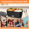 thumbnail image 2 of COZYEXPERT Electric-Lunch-Box-Heated-Food-Warmer 100W Heating Lunchbox for Adults 1.8L Portable Food Heater for Work/Car, 12V/24V/110-230V Lonchera E, 2 of 8