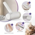 thumbnail image 2 of PUPIHOM 2-in-1 Pet Hair Removal Brush - Effective Hair Remover for Dog and Cat Fur, Lint, and Upholstery - Reusable Grooming Tool to Uproot Hair from Carpet, Furniture, and Car, 2 of 8