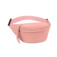 thumbnail image 3 of Clossjun Women Pure Colour Crossbody Bag Casual Lightweight Spacious Shoulder Packs Adjustable belt Waist Bags For Work Out Back To School Pink, 3 of 6