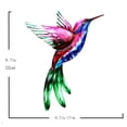 thumbnail image 4 of Colgante de colibrí de hierro para el hogar, decoraciones, artesanías, productos de metal, 4 of 5